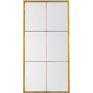 Gallery Direct Wingham Mirror Gold 750X25x1500mm 75.0 H x 150.0 W x 2.5 D cm