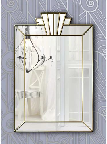 Canora Grey Roxana Accent Mirror Canora Grey Finish: Gold  - Size: 60 cm H x 90 cm W Canora Grey Roxana Accent Mirror Canora Grey Finish: Gold  - Size: 60 cm H x 90 cm W