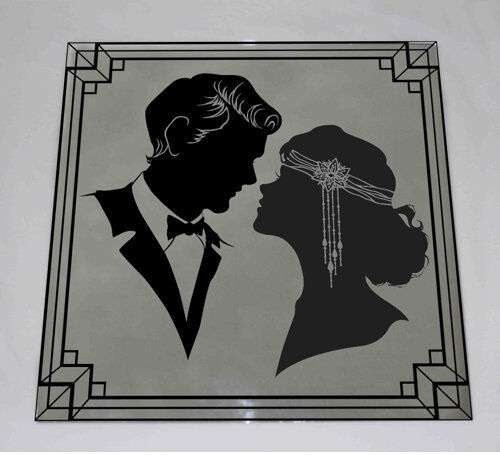 East Urban Home Silhouette of Couple Accent Mirror East Urban Home Size: 61cm H x 61cm W  - Size: 60cm H x 60cm W x 30cm D East Urban Home Silhouette of Couple Accent Mirror East Urban Home Size: 61cm H x 61cm W  - Size: 60cm H x 60cm W x 30cm D