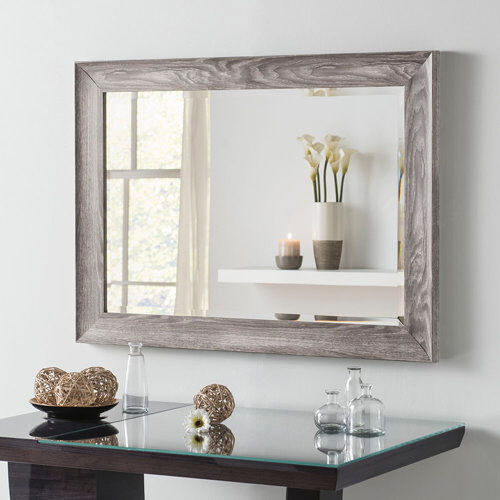 Brambly Cottage Salgado Accent Mirror Brambly Cottage Finish: Light Grey, Size: 61cm H x 76cm W  - Size: 125cm H X 45cm W X 41cm D