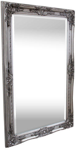 Fleur De Lis Living Perego Full Length Mirror Fleur De Lis Living Size: 90cm H x 60cm W, Finish: Antique Silver  - Size: 84cm H X 69cm W X 2cm D