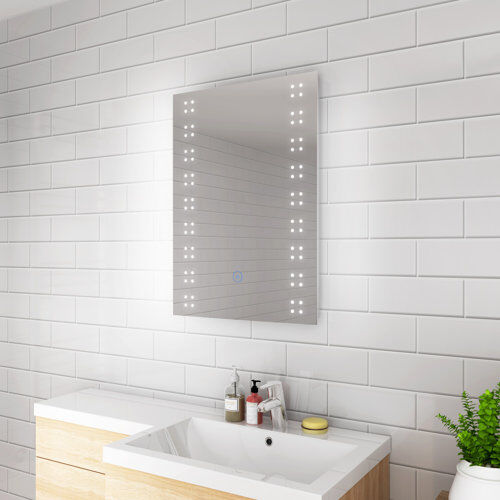 Ivy Bronx Armas Fog Free Bathroom Mirror Ivy Bronx  - Size: 60 x 60cm Ivy Bronx Armas Fog Free Bathroom Mirror Ivy Bronx  - Size: 60 x 60cm