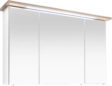 Quickset Noventa 115 x 72cm Mirrored Wall Mounted Cabinet Quickset  - Size: 64cm H X 55cm W X 39cm D