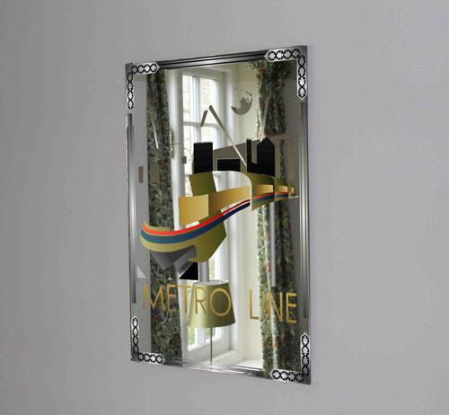 East Urban Home Art Deco Metro Accent Mirror East Urban Home Size: 61cm H x 41cm W  - Size: 61cm H x 61cm W East Urban Home Art Deco Metro Accent Mirror East Urban Home Size: 61cm H x 41cm W  - Size: 61cm H x 61cm W