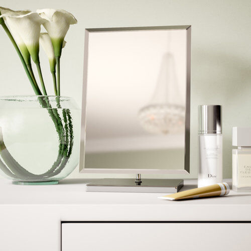 All Home Table Mirror All Home - Chrome - Size: 32cm H X 22cm W X 17cm D