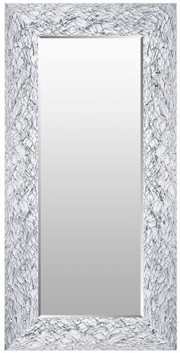 World Menagerie Amini Accent Mirror World Menagerie Size: 147cm H x 57cm W, Finish: Silver/White, With bevel: No  - Size: 74cm H x 54cm W World Menagerie Amini Accent Mirror World Menagerie Size: 147cm H x 57cm W, Finish: Silver/White, With bevel: No  - Size: 74cm H x 54cm W
