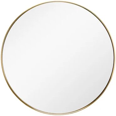 17 Stories Brovey Accent Mirror 17 Stories Size: 71.1cm H x 71.1cm W, Finish: Satin Brass  - Size: 121.92cm H x 40.64cm W x 3.81cm D 17 Stories Brovey Accent Mirror 17 Stories Size: 71.1cm H x 71.1cm W, Finish: Satin Brass  - Size: 121.92cm H x 40.64cm W x 3.81cm D