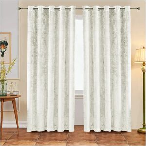 Fairmont Park Luxury Eyelet Room Darkening Curtain white 137.0 H x 228.0 W cm