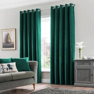 Fairmont Park Erno Sheer Crushed Velvet Eyelet Curtains green/blue 228.0 H cm