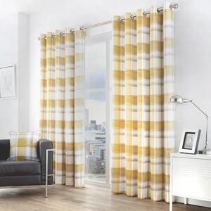 Fusion Eyelet Sheer Curtains yellow 183.0 H cm