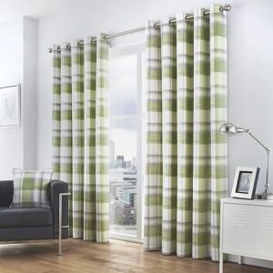 Fusion Eyelet Sheer Curtains green/blue 229.0 H cm