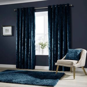 Fairmont Park Heavy Velvet Eyelet Sheer Ready Made Window Curtains green/blue/navy 228.0 H x 228.0 W cm