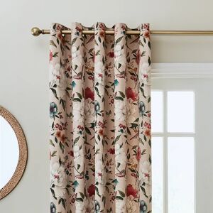 Catherine Lansfield Pippa Thermal Lined Eyelet Curtains blue/brown/green/red/white 90.0 H x 66.0 W cm