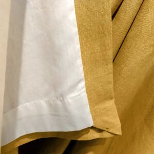 Fusion Eyelet Room Darkening Curtain yellow/brown 229.0 H cm