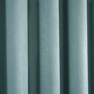 Fusion Eyelet Room Darkening Curtain green/blue 229.0 H cm