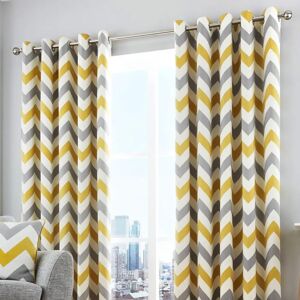 Fusion Eyelet Sheer Curtain yellow/brown 229.0 H cm