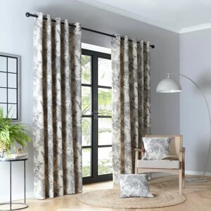 Fusion Eyelet Room Darkening Curtain gray 229.0 H x 229.0 W cm