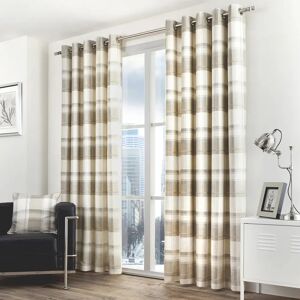 Fusion Eyelet Sheer Curtains white/brown 183.0 H cm