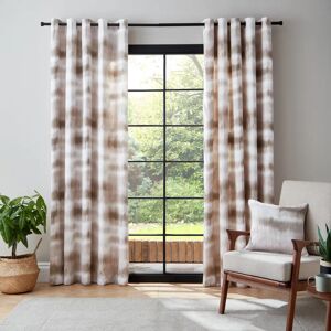 Catherine Lansfield Ombre Texture Thermal Eyelet Curtains white/brown 229.0 H x 229.0 W cm