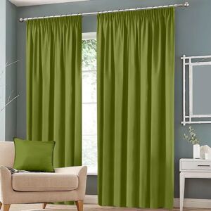 17 Stories Eiliana Pencil Pleated Blackout Thermal Curtains  - green/blue - Size: 183.0 H cm