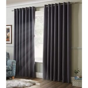 Ebern Designs Nashli Room Darkening Eyelet Ring Top Curtains gray 229 W x 229 D cm