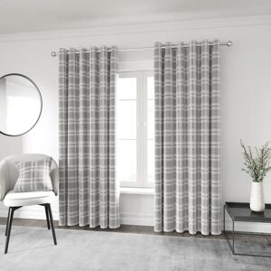 Helena Springfield Harriet Lined Eyelet Room Darkening Curtains pink/gray 138.0 H x 168.0 W cm