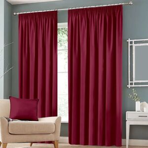 17 Stories Eiliana Pencil Pleated Blackout Thermal Curtains red 228.0 H cm