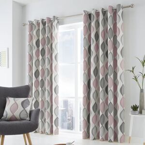 Fusion 100% Cotton Ready Made Eyelet Curtain gray 229.0 H cm