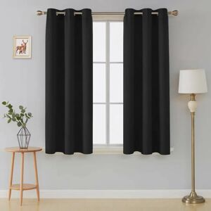 Ebern Designs Frasco Eyelet Blackout Thermal Curtain black 274.32 H x 228.6 W cm