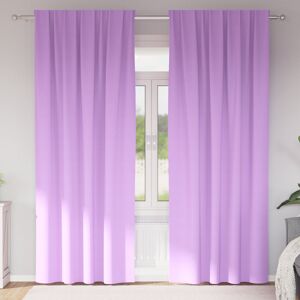 Fairmont Park Curtains With Curtains 2 Pcs Polyester Purple 140cm Width x 245cm Drop