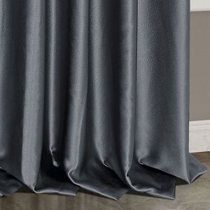 17 Stories Venice Thermal Blackout Ready Made Curtains Eyelet Thick Ring Top Pair Insulated Blackout Lining Grey 168cm Width x 229cm Drop