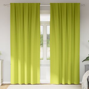 Fairmont Park Curtains With Curtains 2 Pcs Polyester Apple Green 140cm Width x 225cm Drop