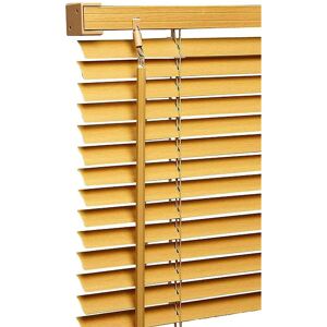 Symple Stuff My Home Store Sheer PVC window Venetian Blind Blinds Easy Fit Trimmable Fittings Window Treatment Teak 180 cm L x 150 cm W