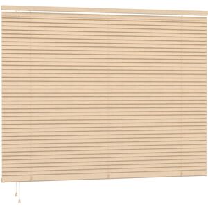 Symple Stuff Slat PVC Room Darkening Venetian Blind Natural 152 cm L x 180 cm W Symple Stuff Slat PVC Room Darkening Venetian Blind Natural 152 cm L x 180 cm W