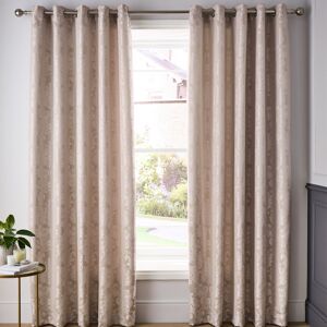 Catherine Lansfield Damask Jacquard Lined Eyelet Curtains - Curtains Catherine Lansfield Damask Jacquard Lined Eyelet Curtains - Curtains