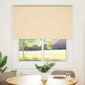 17 Stories Roller Blind Blackout Fabric Polyester Beige 140cmW x 150cmL 17 Stories Roller Blind Blackout Fabric Polyester Beige 140cmW x 150cmL