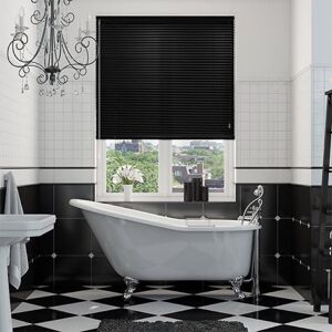 Symple Stuff PVC Metal Venetian Blind Black 150 cm L x 210 cm W Symple Stuff PVC Metal Venetian Blind Black 150 cm L x 210 cm W
