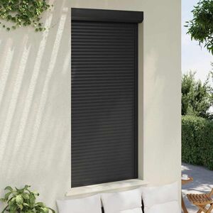 Symple Stuff Roller Shutter Room Darkening Venetian Blind Anthracite 70cm W x 100cm L Symple Stuff Roller Shutter Room Darkening Venetian Blind Anthracite 70cm W x 100cm L