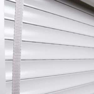Symple Stuff Roller Shutter Room Darkening Venetian Blind White 220cm L x 110cm W Symple Stuff Roller Shutter Room Darkening Venetian Blind White 220cm L x 110cm W