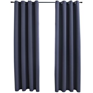 Ebern Designs Korkmaz Eyelet Blackout Curtains Anthracite Width 140 x Drop 175cm Ebern Designs Korkmaz Eyelet Blackout Curtains Anthracite Width 140 x Drop 175cm