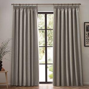 furn. Dawn 100% Blackout Pencil Pleat Curtains Linen 168cm x 229cm furn. Dawn 100% Blackout Pencil Pleat Curtains Linen 168cm x 229cm
