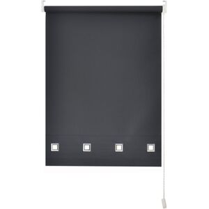 Symple Stuff Square Eyelet Daylight Outdoor Semi-Sheer Roller Blind Charcoal 210 cm L x 240 cm W Symple Stuff Square Eyelet Daylight Outdoor Semi-Sheer Roller Blind Charcoal 210 cm L x 240 cm W