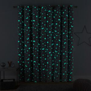 Ebern Designs Moon and Stars Eyelet Semi Sheer Curtain Grey 229 W x 229 D cm Ebern Designs Moon and Stars Eyelet Semi Sheer Curtain Grey 229 W x 229 D cm