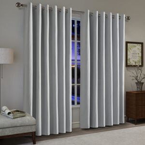 17 Stories High Quality 100% Linen Blackout Eyelet Ready Made Curtain Silver 168cm Width x 183cm Drop 17 Stories High Quality 100% Linen Blackout Eyelet Ready Made Curtain Silver 168cm Width x 183cm Drop