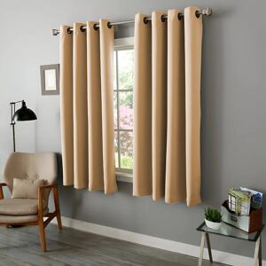 17 Stories Cariya Small Window Eyelet Blackout Thermal Curtains – Light Blocking & Energy Efficient Beige 168cm Width x 228cm Drop 17 Stories Cariya Small Window Eyelet Blackout Thermal Curtains – Light Blocking & Energy Efficient Beige 168cm Width x 228cm Drop