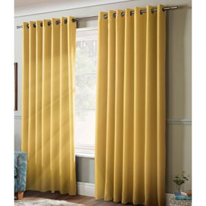 Wayfair Basics™ Bigham Eyelet Blackout Thermal Sliding Panel Curtains Ochre 229 W x 183 D cm Wayfair Basics™ Bigham Eyelet Blackout Thermal Sliding Panel Curtains Ochre 229 W x 183 D cm