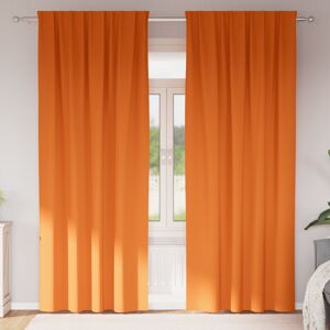 Fairmont Park Curtains With Curtains 2 Pcs Polyester Bright Orange 140cm Width x 260cm Drop Fairmont Park Curtains With Curtains 2 Pcs Polyester Bright Orange 140cm Width x 260cm Drop