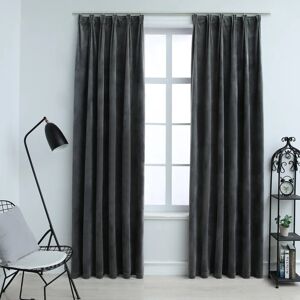 Ebern Designs Beker Blackout Curtain Anthracite 140 x 175 cm Ebern Designs Beker Blackout Curtain Anthracite 140 x 175 cm