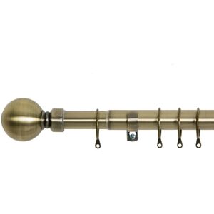 Symple Stuff Nuha Extendable Eyelet Plain Curtain Single Pole with Accessories Antique Brass 160cm - 300cm Symple Stuff Nuha Extendable Eyelet Plain Curtain Single Pole with Accessories Antique Brass 160cm - 300cm