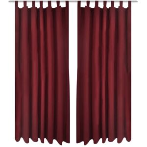 Marlow Home Co. Bachar Tab top Semi-Sheer Curtains Bordeaux 140cm Width x 245cm Drop Marlow Home Co. Bachar Tab top Semi-Sheer Curtains Bordeaux 140cm Width x 245cm Drop